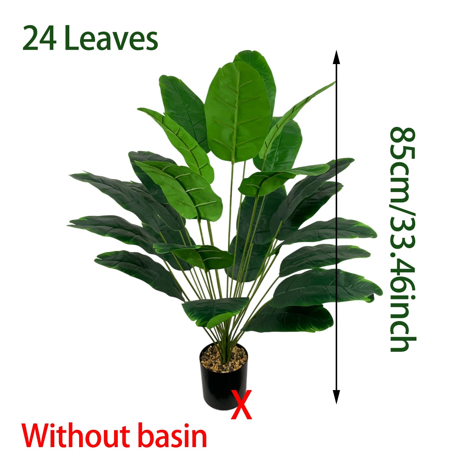 1pc Artificial Plants Large Tropical Palm Tree Fake Banana Plants Leaves Real Touch Plastic Monstera Plant For Home Garden Decor