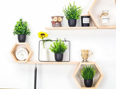 Set of 4 Small Faux Plants