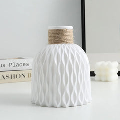 Pineapple-Inspired Plastic Vase – Elegant & Durable Design