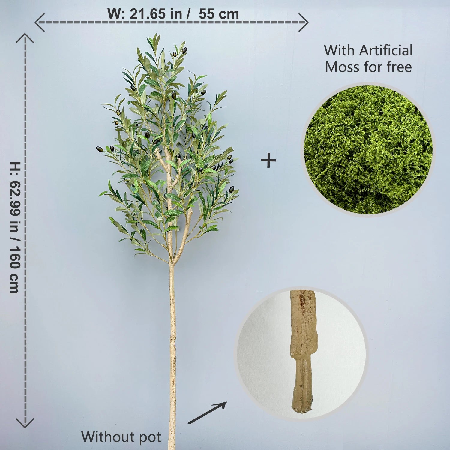 Artificial Olive Tree 65–200 cm