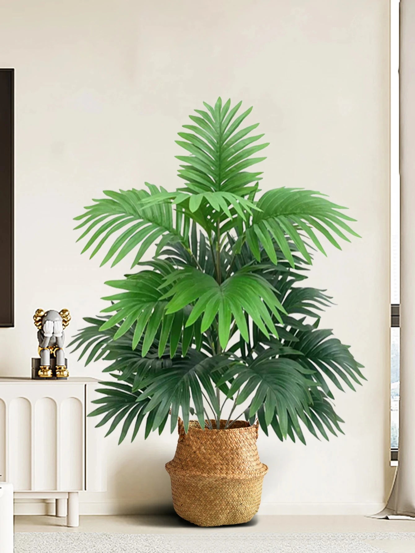 Palm Tree with Monstera Leaves - 70–80cm