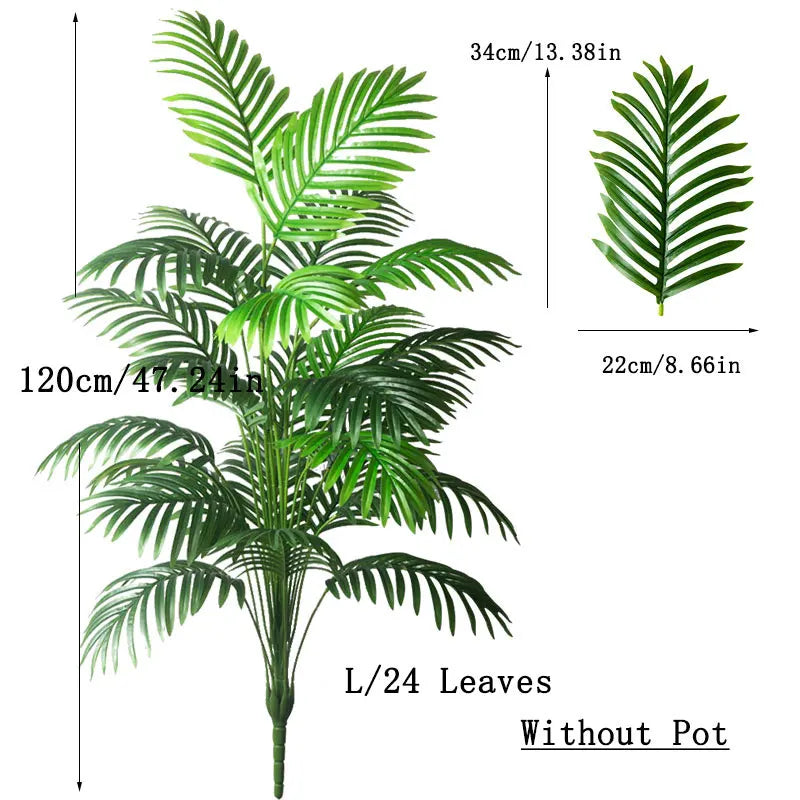 Palm & Monstera Tree Branch - 90–120cm