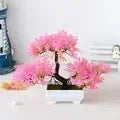 Artificial Plants Bonsai Small Tree Pot Fake Plant Flowers Potted Ornaments For Home Room Table Decoration Hotel Garden Decor