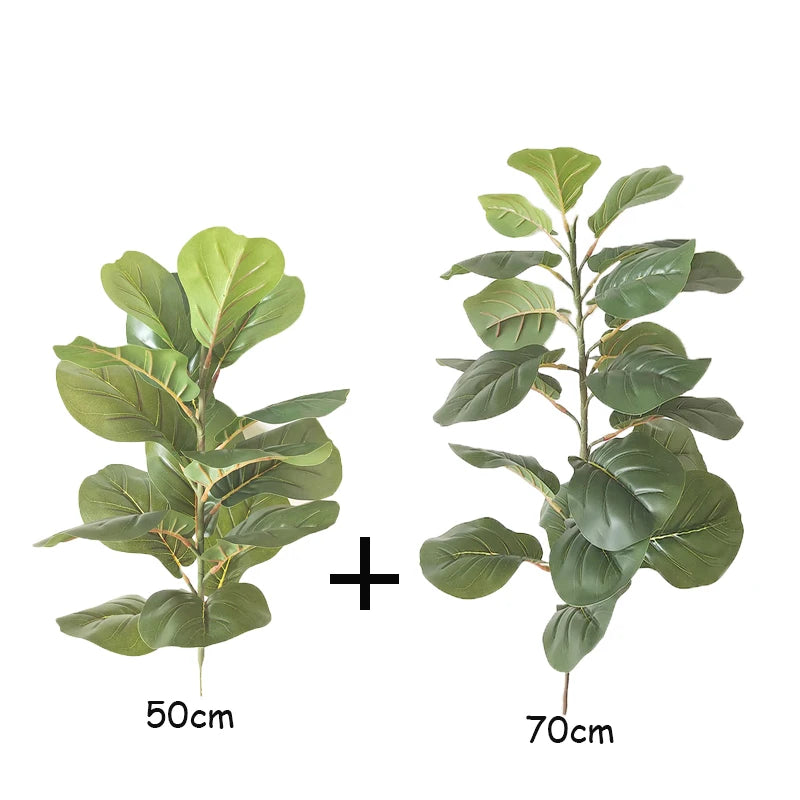Large Ficus Tree - Tropical Monstera & Palm Leaf - 150cm