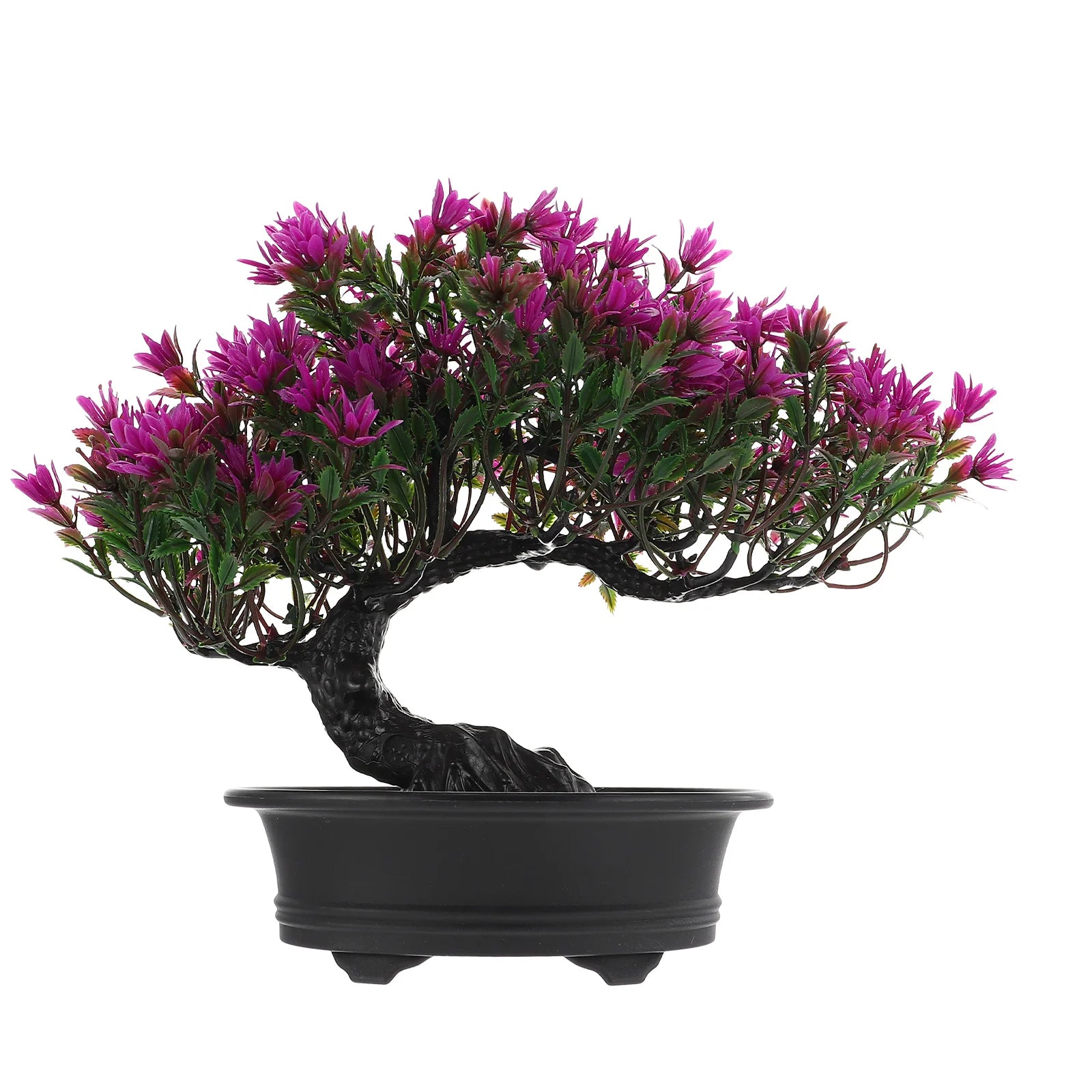 Artificial Plant Potted Bonsai Green Small Tree Plants Ornaments Realistic Everlasting Plastic Lifelike Potted home Flower Decor