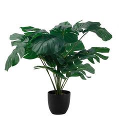 Real Touch Palm & Monstera Plant – 120 cm