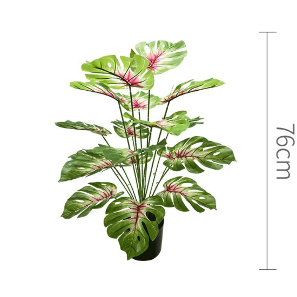Artificial Turtle Leaf Plant – 50/86cm