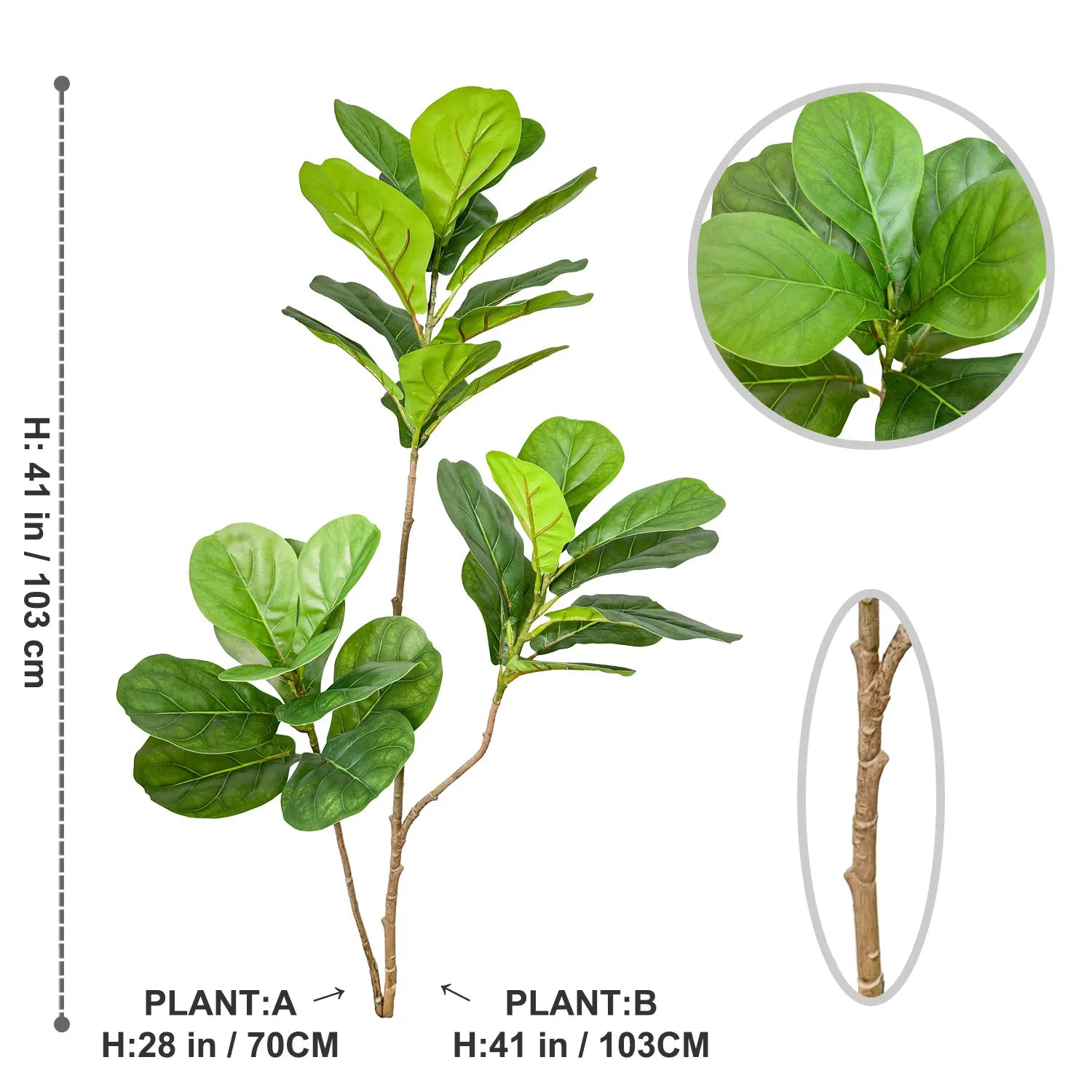 Artificial Ficus Tree – 70/135cm