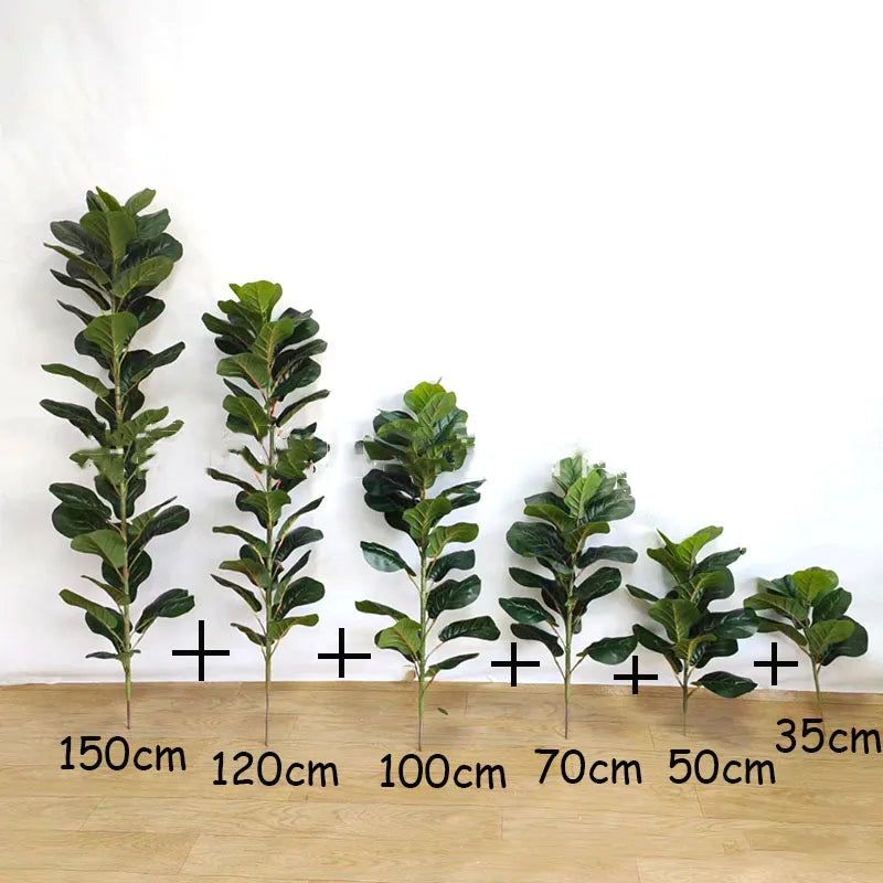 Large Ficus Tree - Tropical Monstera & Palm Leaf - 150cm