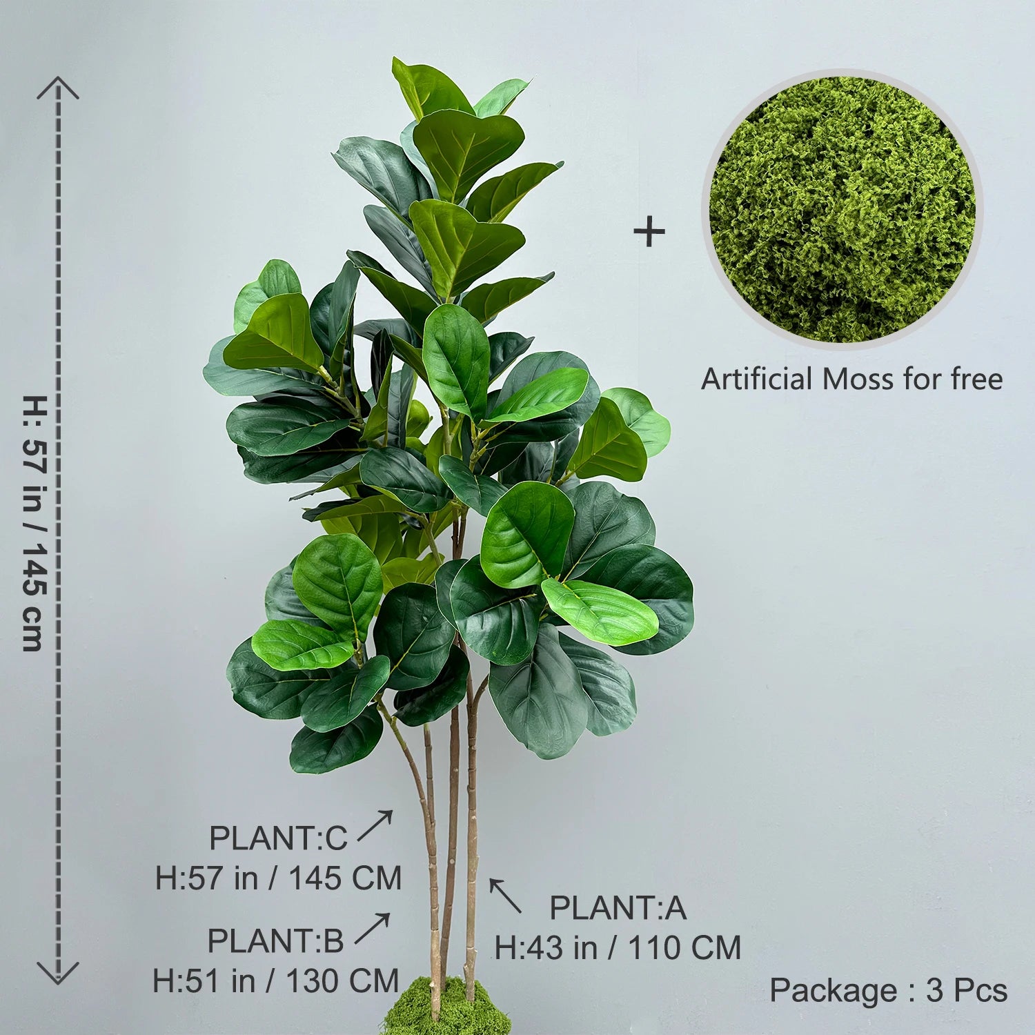 Artificial Ficus Tree – 70/135cm