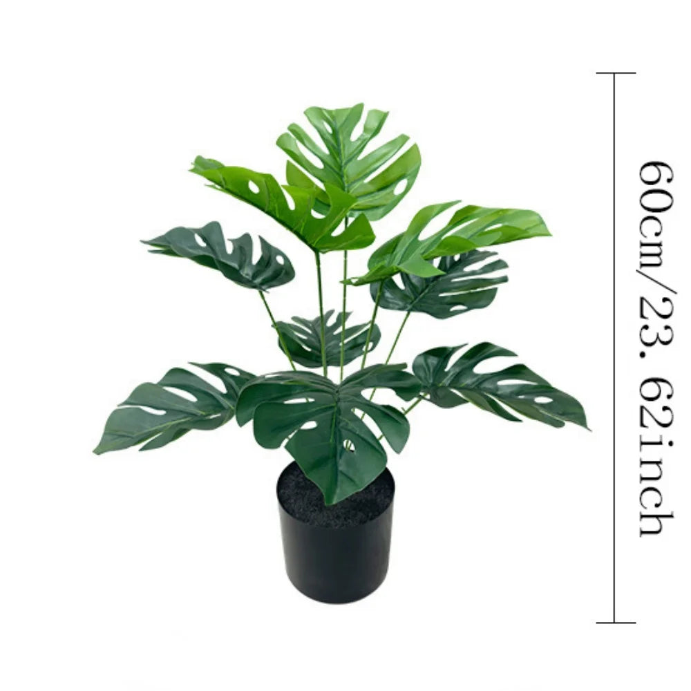 Artificial Turtle Leaf Plant – 50/86cm