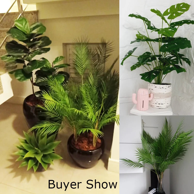 Tropical Monstera Palm Tree 125cm