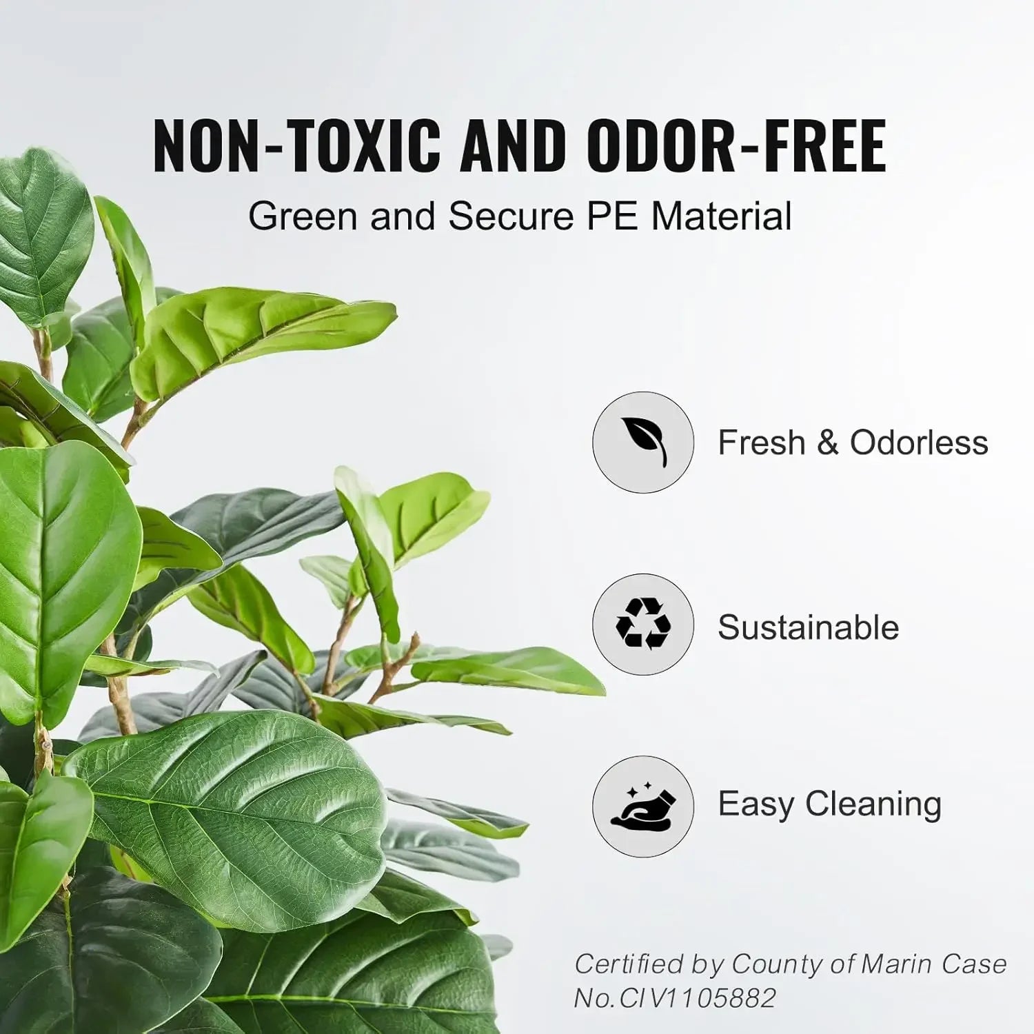 Artificial Fiddle Leaf Fig Tree – 120cm