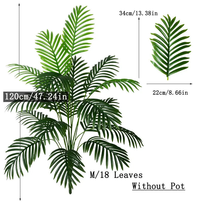 Palm & Monstera Tree Branch - 90–120cm