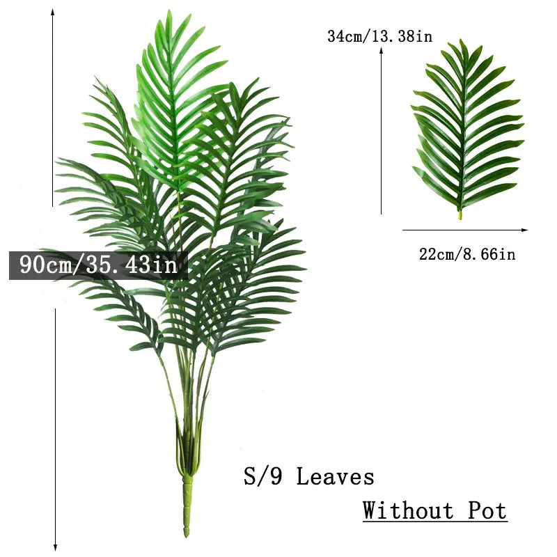 Palm & Monstera Tree Branch - 90–120cm