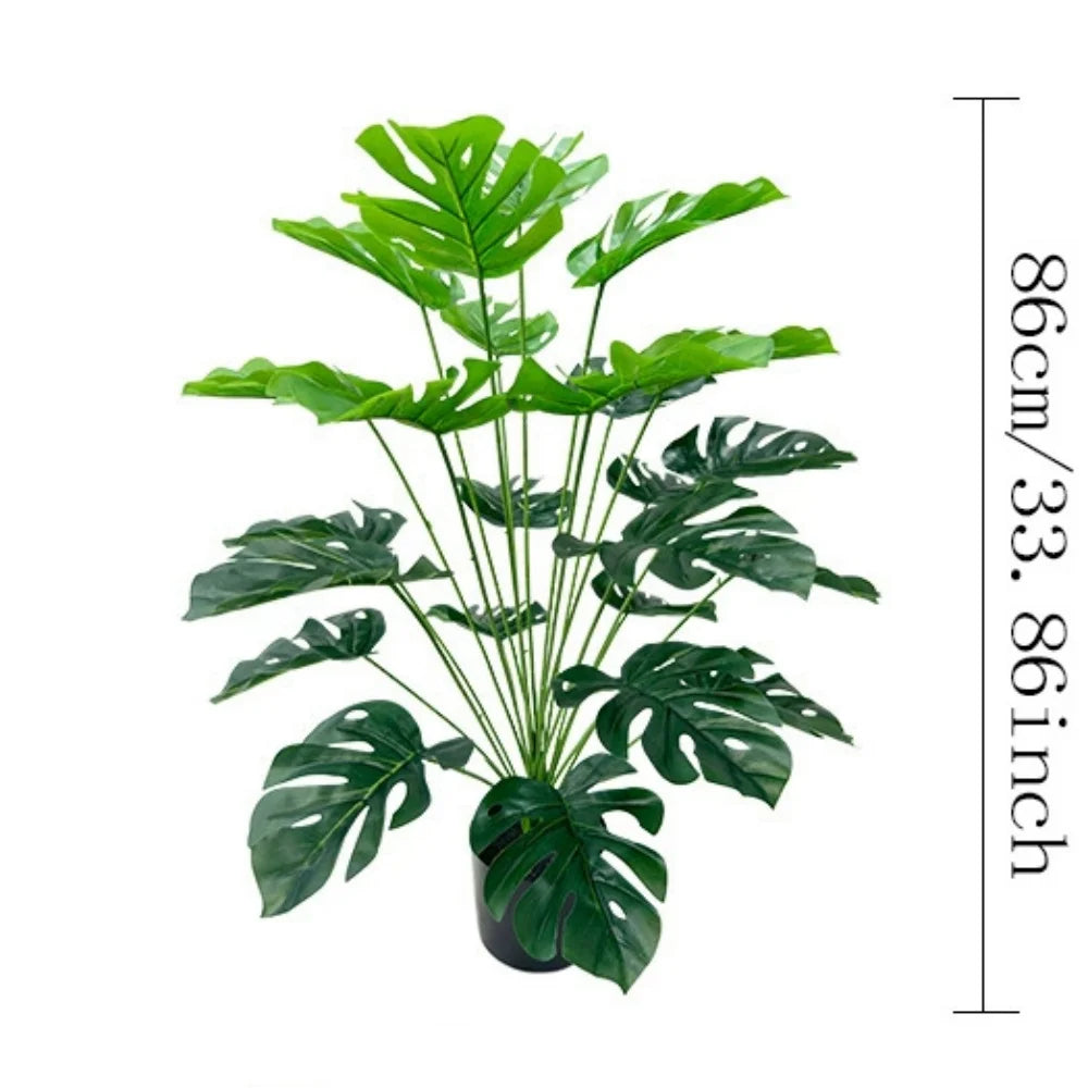Artificial Turtle Leaf Plant – 50/86cm