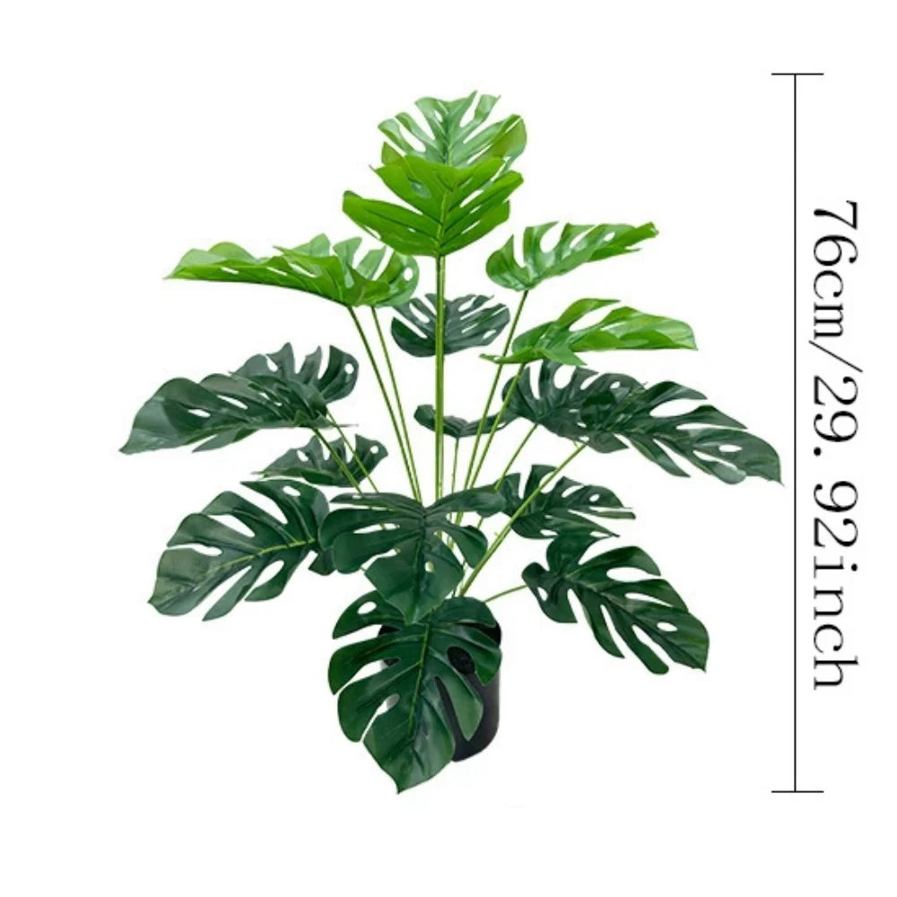 Artificial Turtle Leaf Plant – 50/86cm