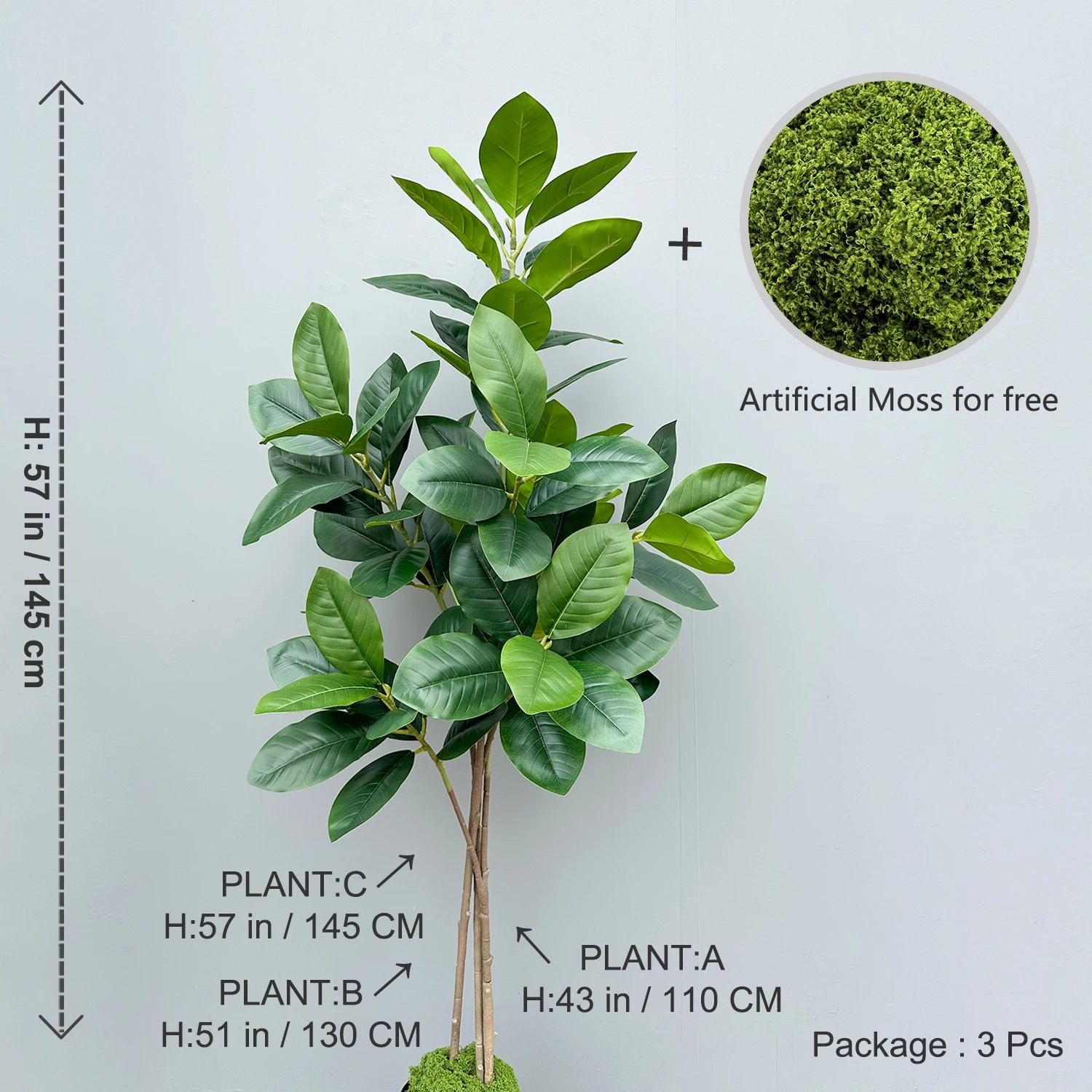 Artificial Ficus Tree – 70/135cm