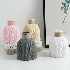 Pineapple-Inspired Plastic Vase – Elegant & Durable Design