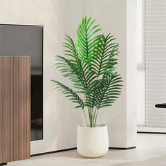 Tropical Palm Tree with Monstera Leaves – 120 cm